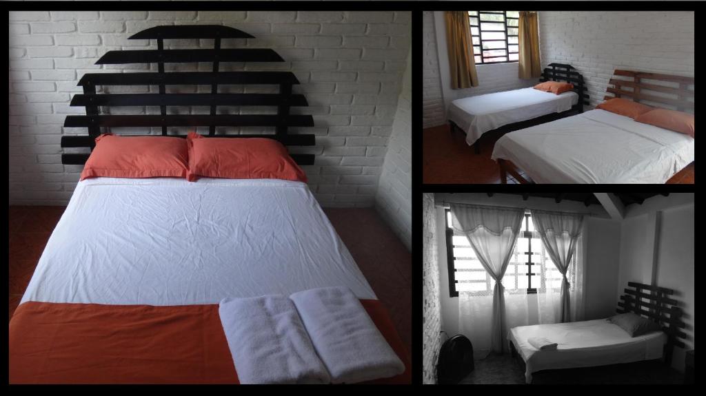 Postel nebo postele na pokoji v ubytování Sundown Beach Hotel