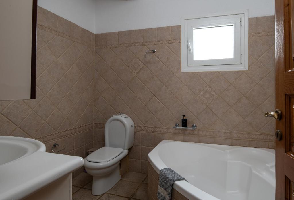 Koupelna v ubytování Villa Tsitreli