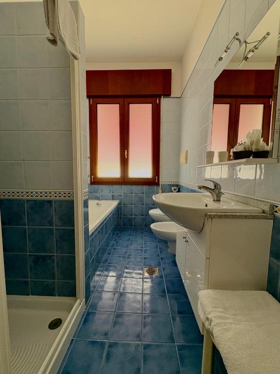 Koupelna v ubytování Hotel Fortuna