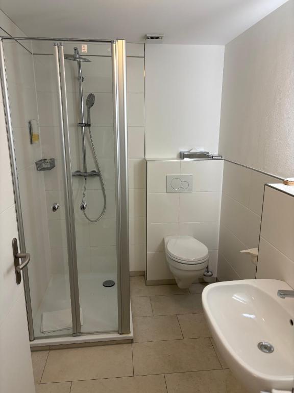 Koupelna v ubytování Ringhotel Fährhaus