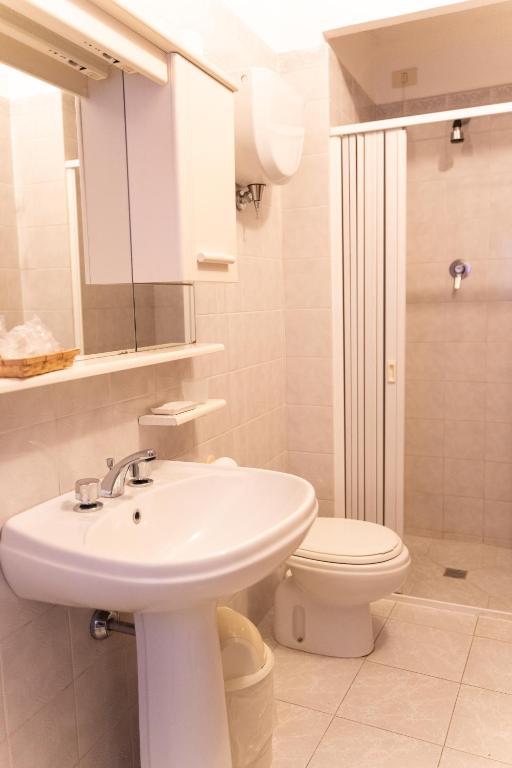 Koupelna v ubytování Hotel Belvedere