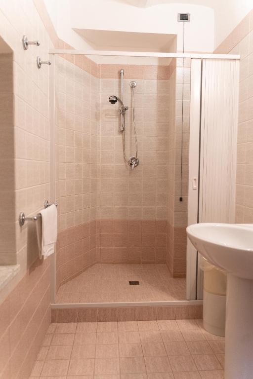 Koupelna v ubytování Hotel Belvedere