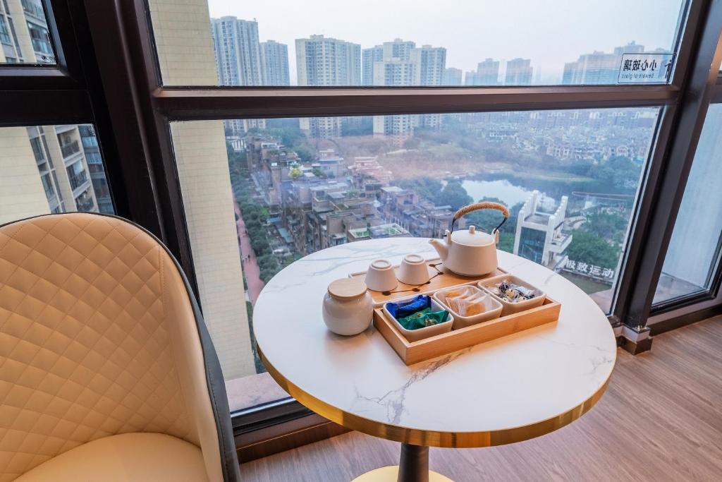 Balkón nebo terasa v ubytování ChongQing Could Hotel 重庆云禧酒店