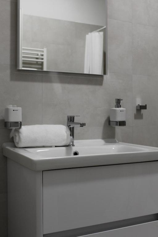 Koupelna v ubytování Apartmány Abacie
