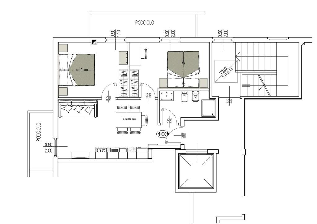 Residence Miramonti - Two-Bedroom Deluxe Apartment