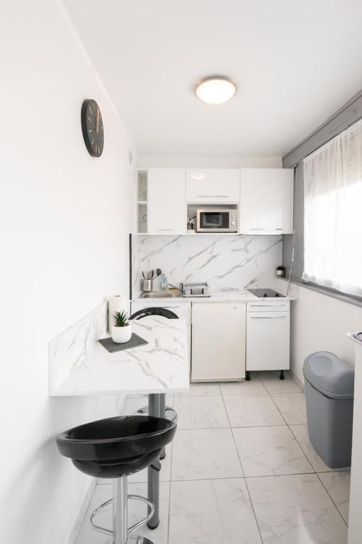 Kuchnia lub aneks kuchenny w obiekcie Le Jasseron - Appartement cosy avec garage quartier PartDieu
