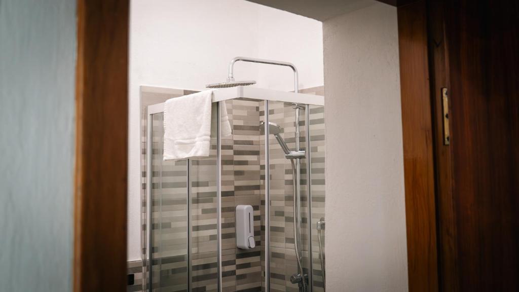 Koupelna v ubytování Hotel Fattori