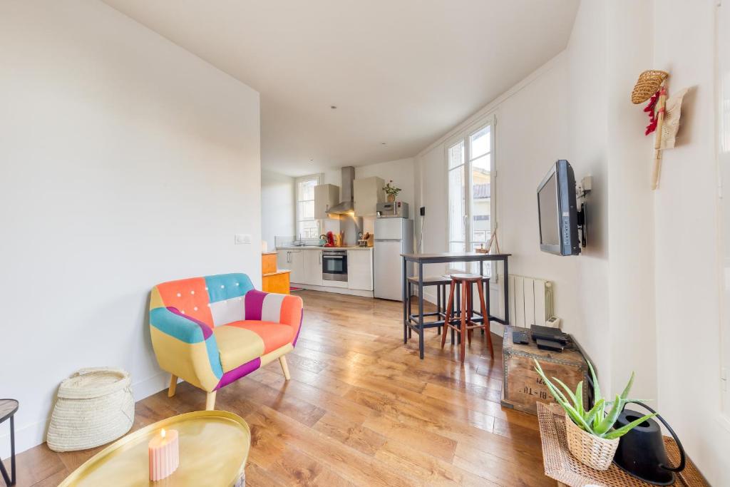 Køkken eller tekøkken på Le Sympathique - Metro 7 à 4 minutes - Direction Paris