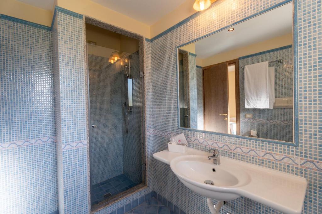 Koupelna v ubytování Hotel Sa Pedra
