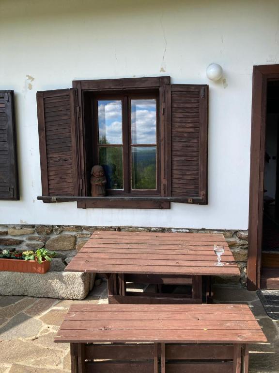 Balkón nebo terasa v ubytování Gallys Mounting Cottage Pod Boubinem