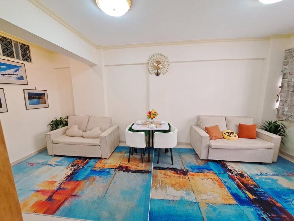 Istumisnurk majutusasutuses Entire 3BR king size bed Apt gd for Family tour