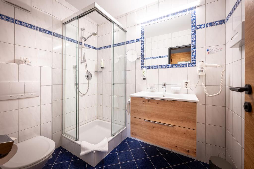 Koupelna v ubytování Hotel Zum Mohren