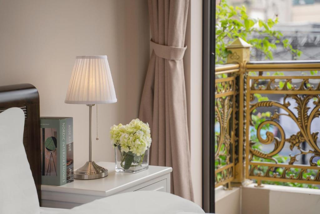 Balkón nebo terasa v ubytování Fuji Apartment Hoàn Kiếm