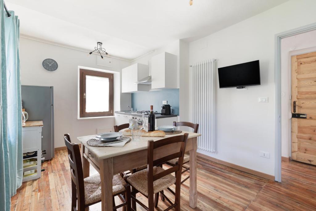 TV a/nebo společenská místnost v ubytování Residence Madamin