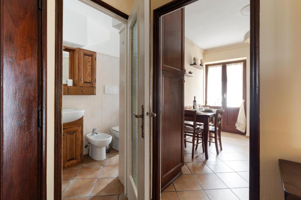 Koupelna v ubytování Residence Madamin