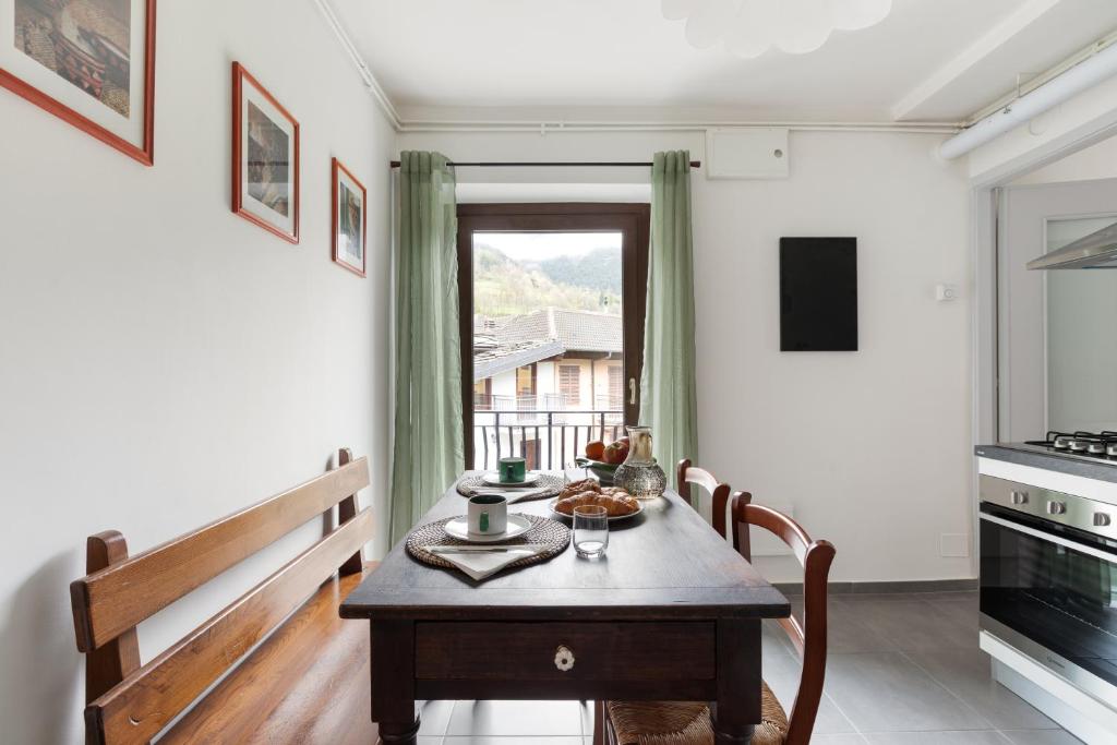 Kuchyň nebo kuchyňský kout v ubytování Residence Madamin