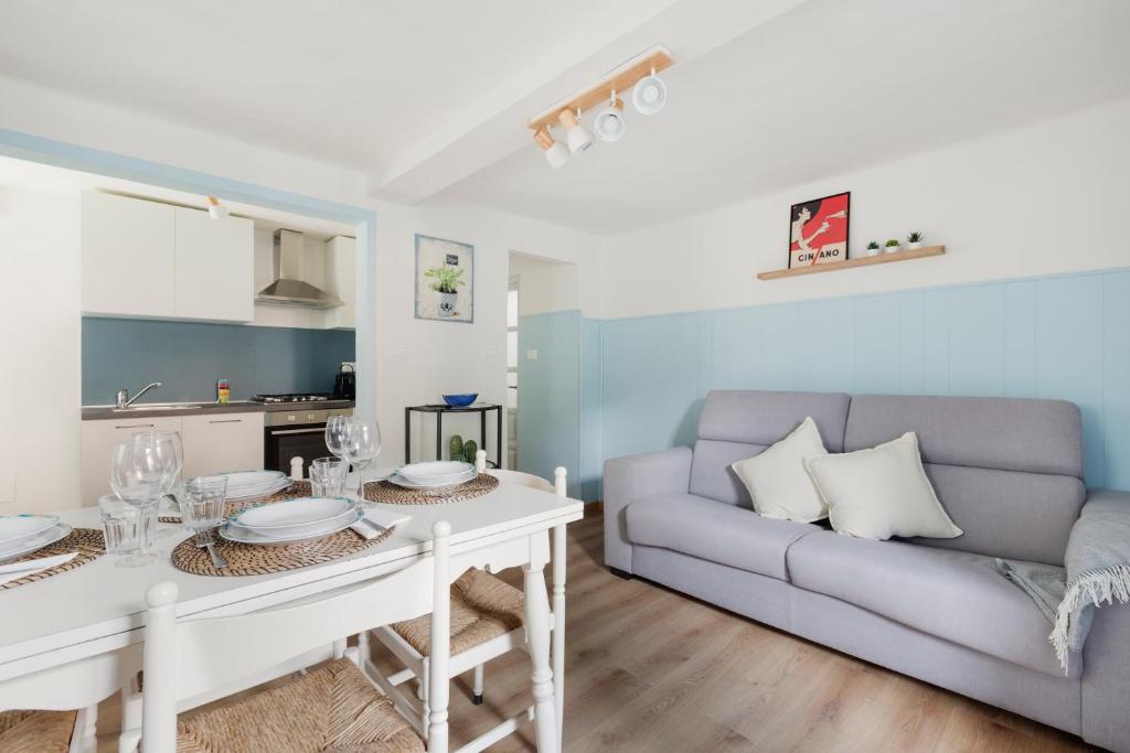 Kuchyň nebo kuchyňský kout v ubytování Residence Madamin