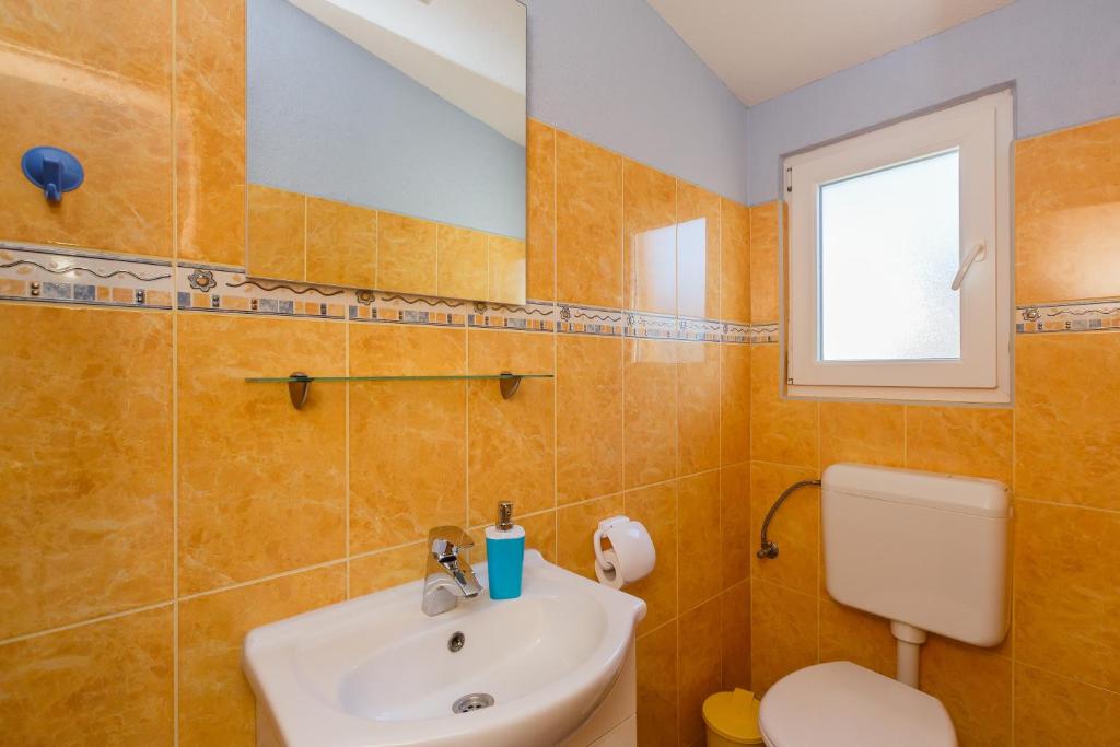 Koupelna v ubytování Apartman Lucija