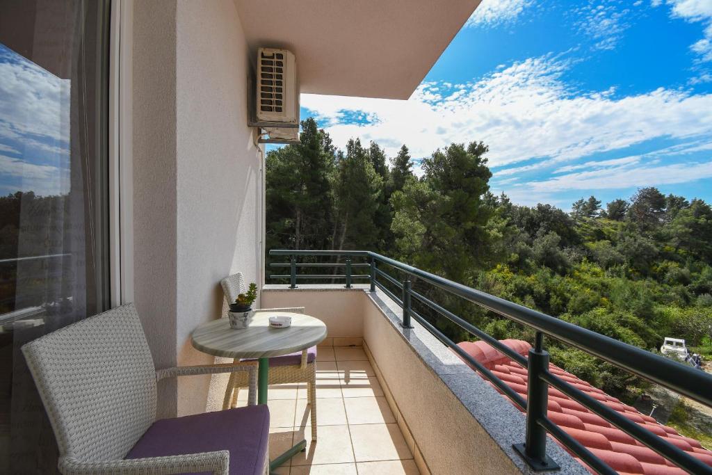 Balkón nebo terasa v ubytování Apartments JoviZe