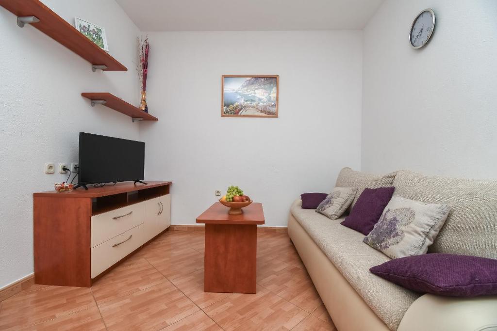 TV a/nebo společenská místnost v ubytování Apartments JoviZe