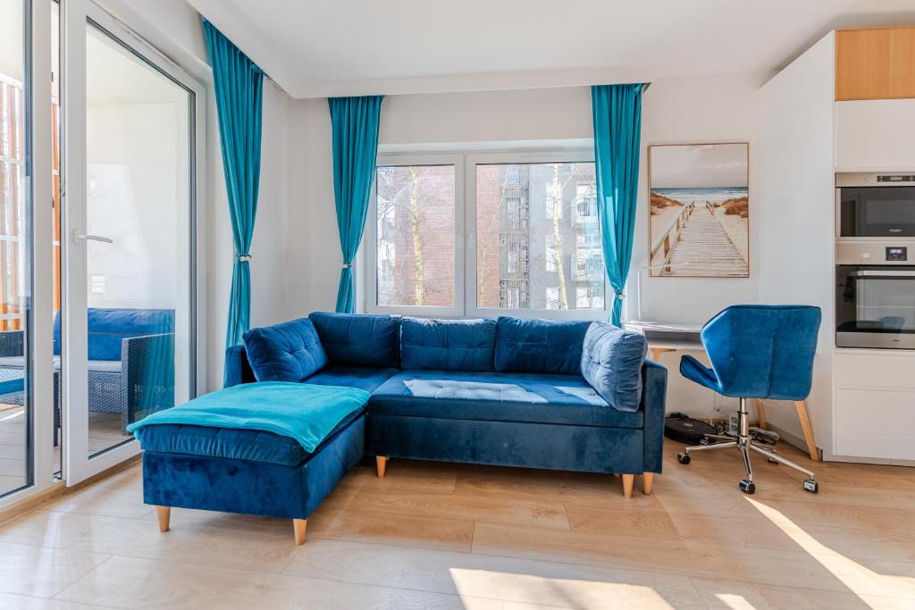 Kuchyň nebo kuchyňský kout v ubytování Feniks Seaside Apartment with Pool & near Beach