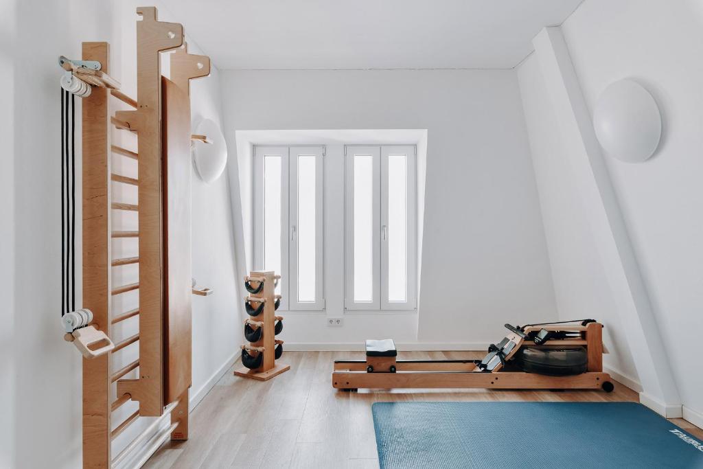 Fitness centrum a/nebo fitness zařízení v ubytování Hotel Inselhof Borkum