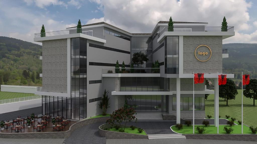 Nespecifikovaný výhled na hory nebo výhled na hory při pohledu z hotelu