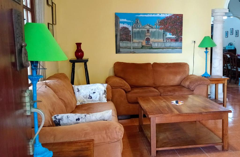 Un lugar para sentarse en Jacque's Beachside Hostel