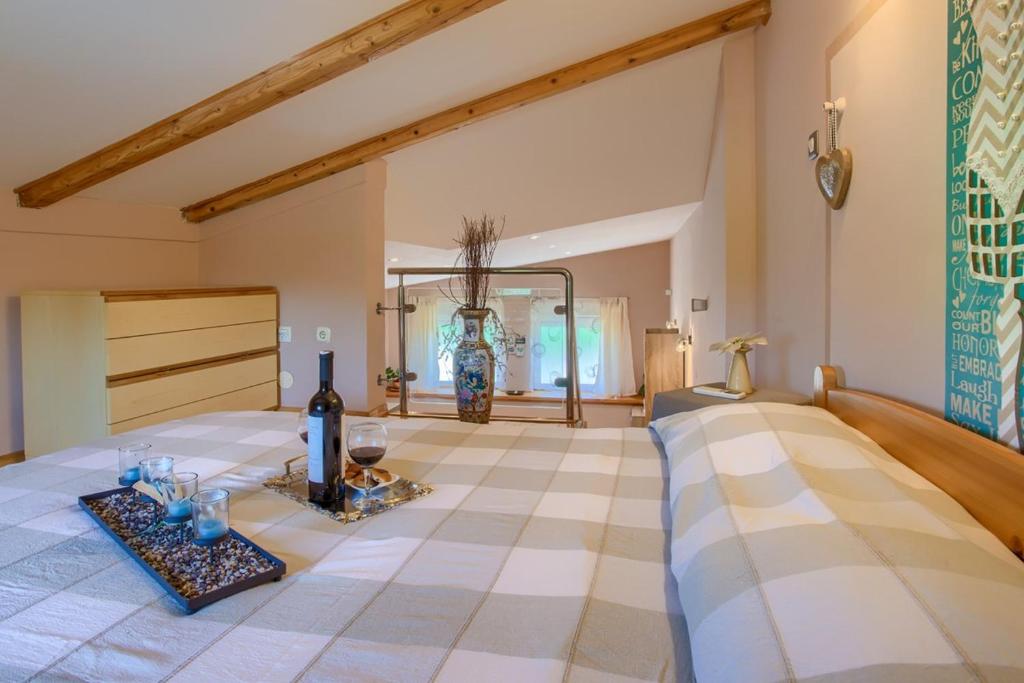 Postel nebo postele na pokoji v ubytování Holiday Home Michelle