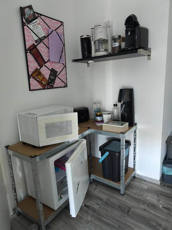 Kuchyň nebo kuchyňský kout v ubytování Apart Bellagast