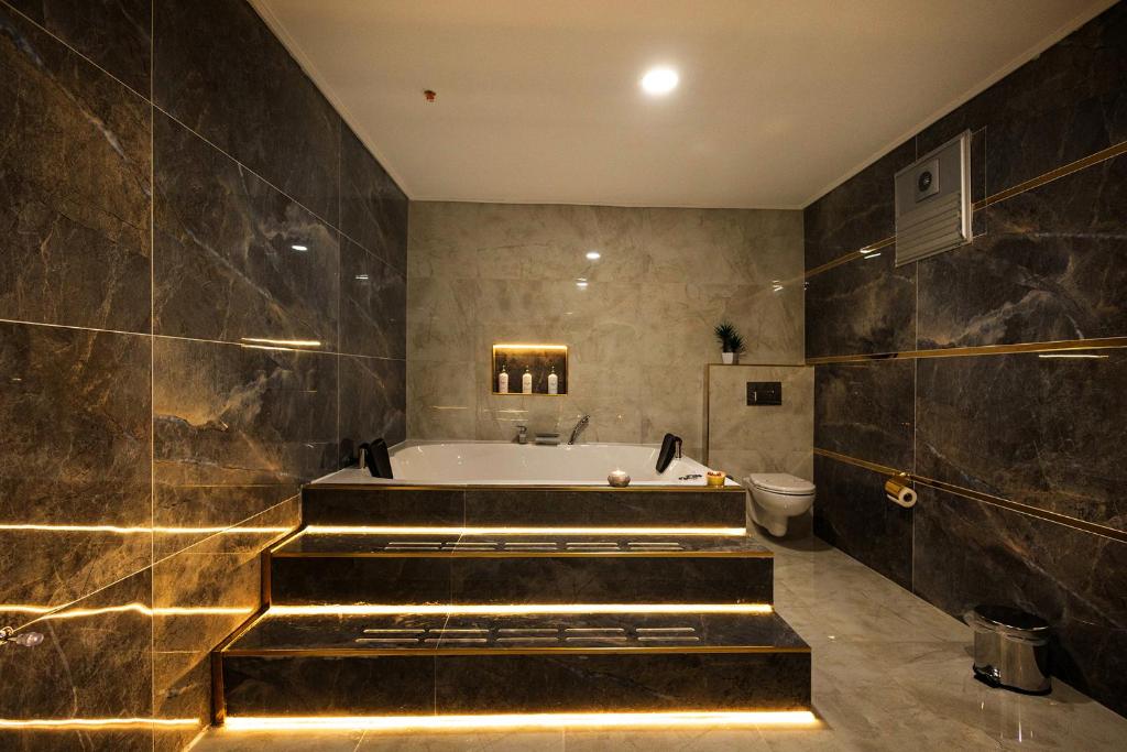 Koupelna v ubytování Niva Atakum Otel