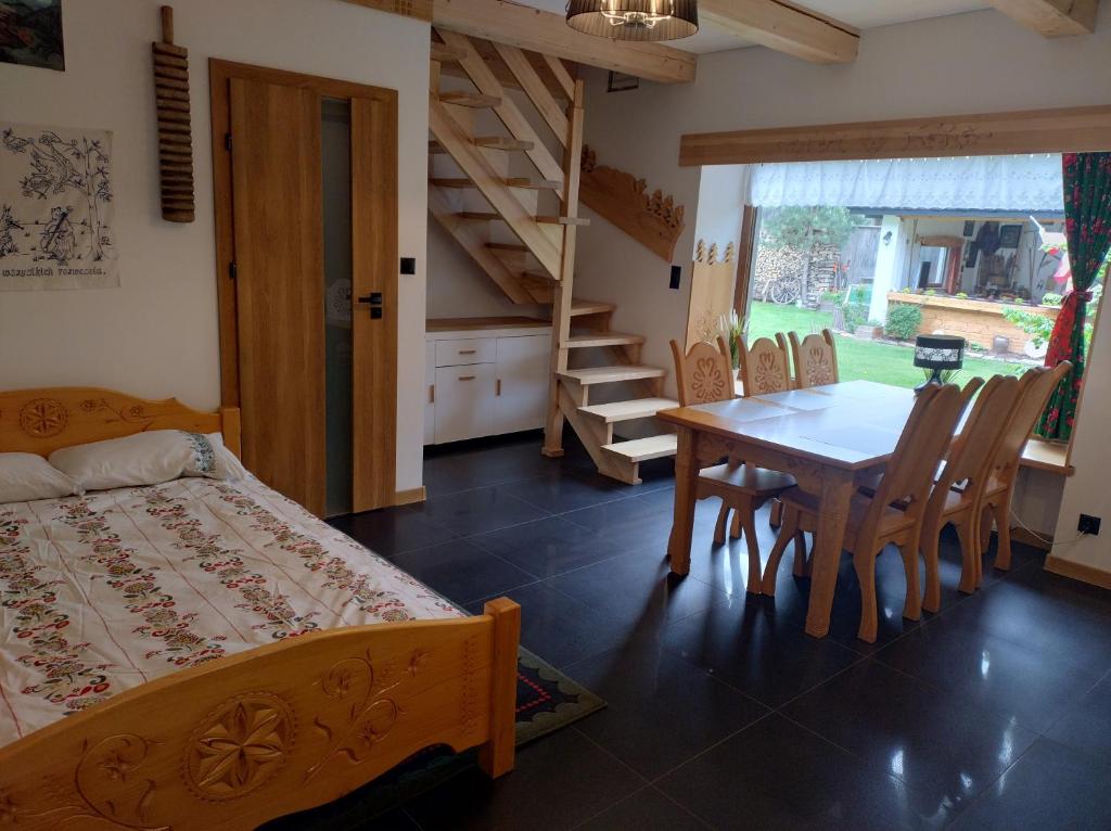 Postel nebo postele na pokoji v ubytování Agroturystyka "u kuremzy"