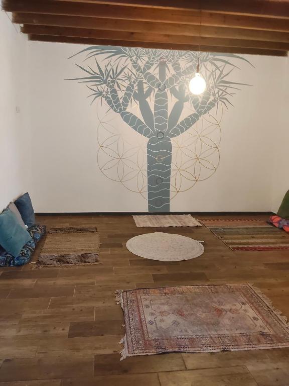 Posezení v ubytování Acoran Family Guests House Firgas with Included Morning Yoga Practice