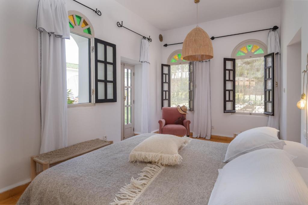 Postel nebo postele na pokoji v ubytování Maison Marine