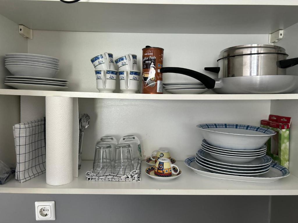 Kuchyň nebo kuchyňský kout v ubytování Urban Stay Kremsmünster Studio