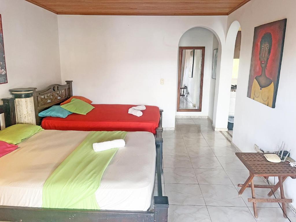 Postel nebo postele na pokoji v ubytování Lodging Gosen