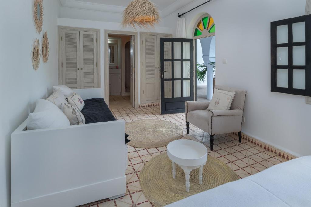 Posezení v ubytování Maison Marine
