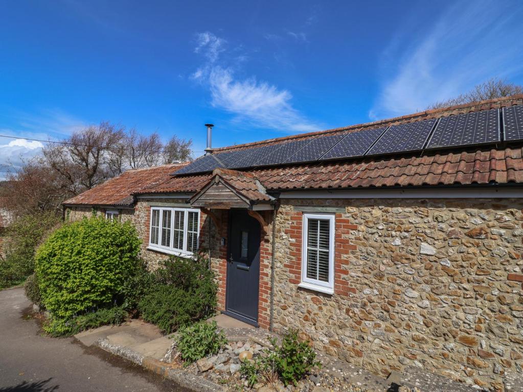 Bygningen som feriehuset ligger i