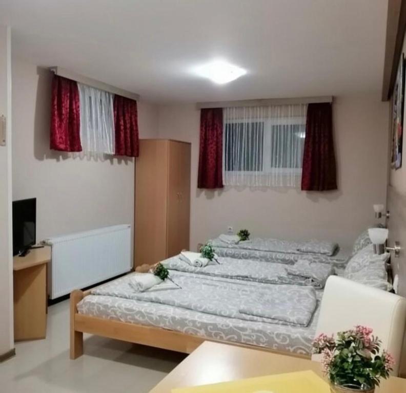 Krevet ili kreveti u jedinici u objektu KONAK ViLA MIRKOVIĆ