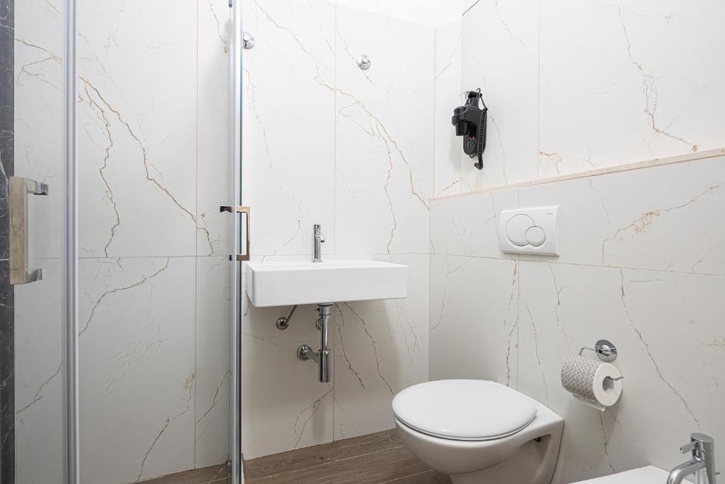 Koupelna v ubytování Hotel Levante Cesenatico