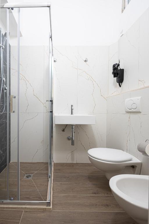 Koupelna v ubytování Hotel Levante Cesenatico