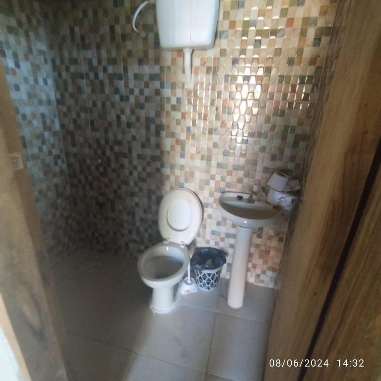 Koupelna v ubytování Chalet ULI