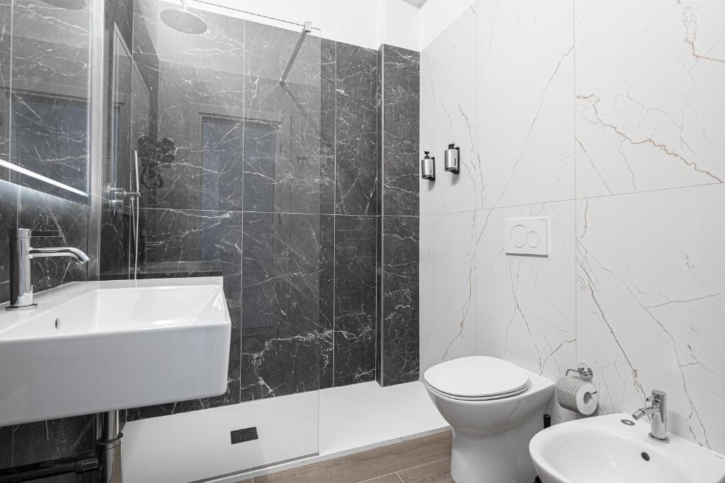 Koupelna v ubytování Hotel Levante Cesenatico