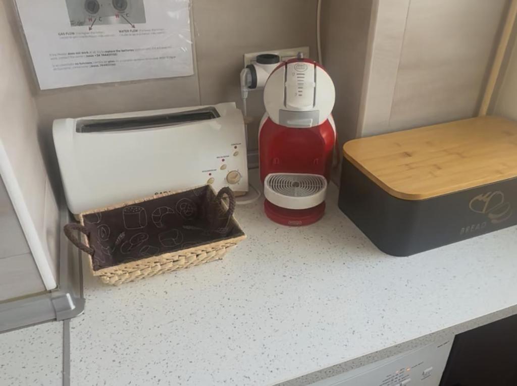 Coffee and tea making facilities at San Juan Live