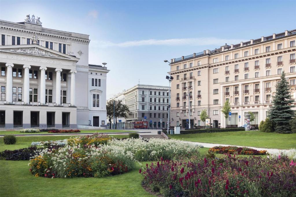 Zahrada ubytování Grand Hotel Kempinski Riga