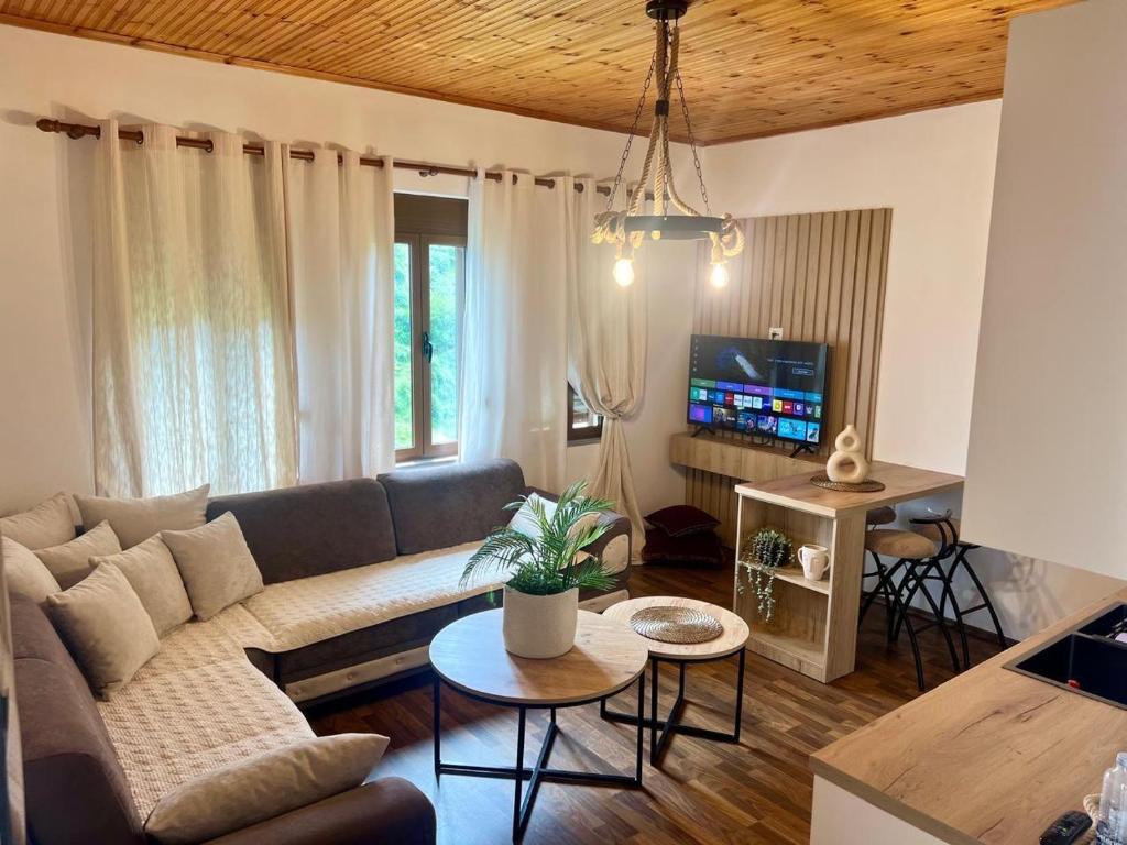 TV a/nebo společenská místnost v ubytování Zere House