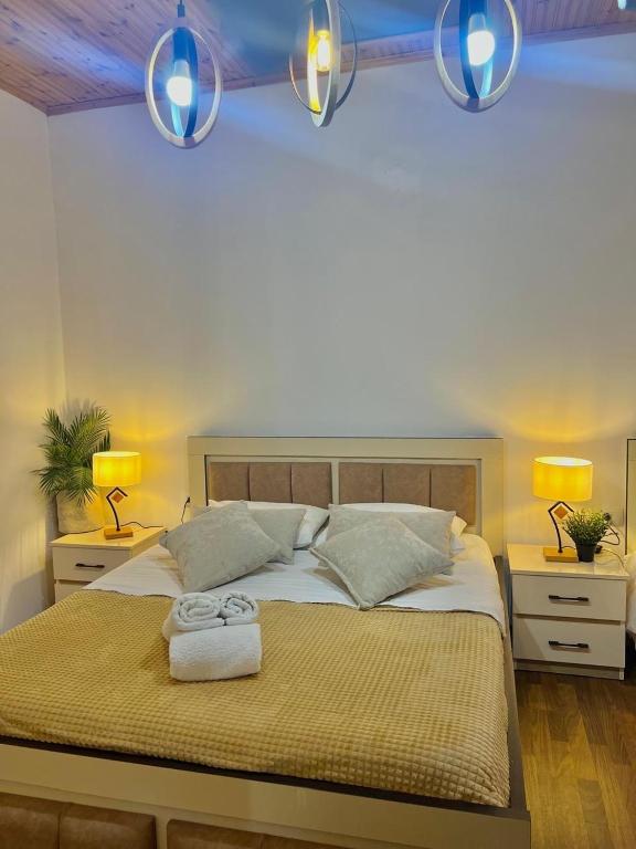 Postel nebo postele na pokoji v ubytování Zere House