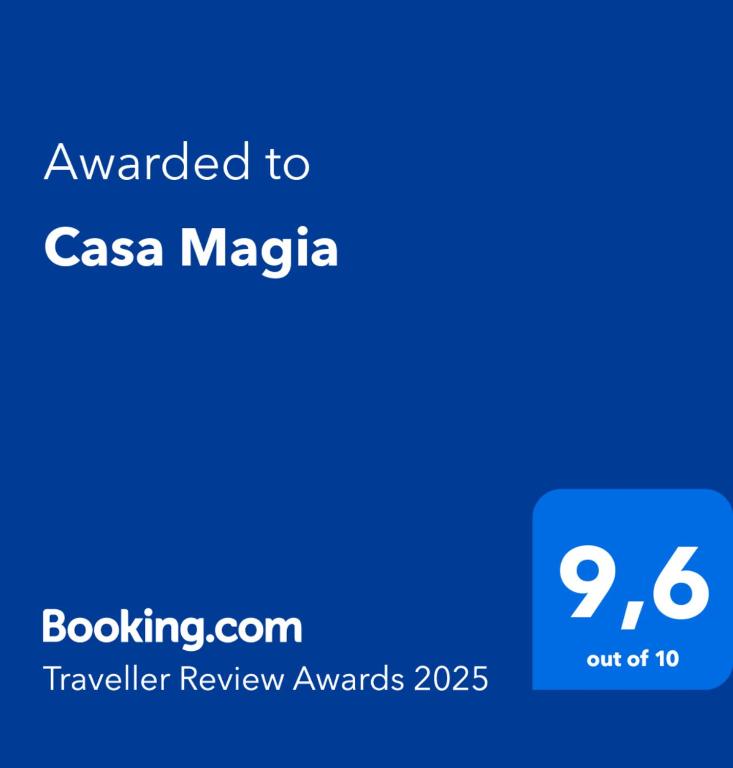 Certifikát, ocenenie alebo iný dokument vystavený v ubytovaní Casa Magia