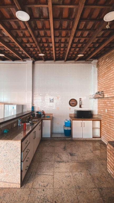 Kuchyň nebo kuchyňský kout v ubytování Hostel ABC