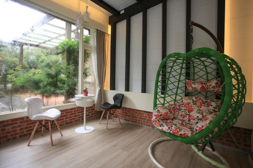 Posezení v ubytování Zhen Shan Zhuang B&B